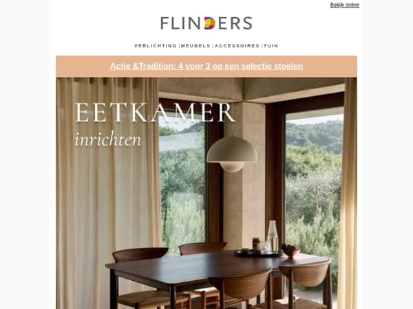 Eetkamer-inspiratie waar je blij van wordt