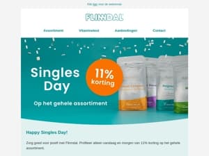 11% korting op alles 🎁