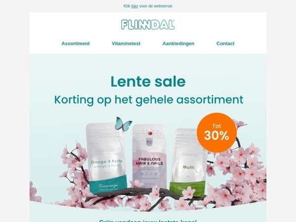 Korting op het gehele assortiment ☀️