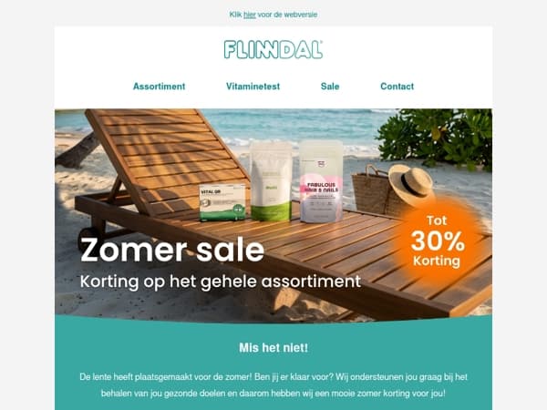 Zomer sale 🌸 Tot 30% korting 