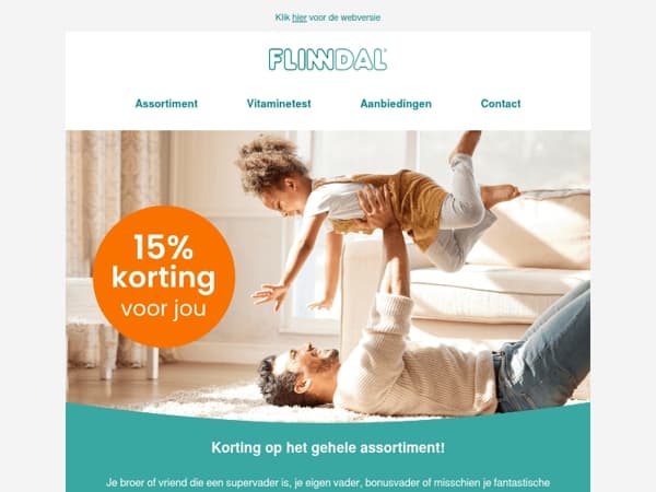 15% korting voor jou! 🎁