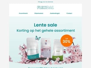 Tot 30% korting op het gehele assortiment ☀️