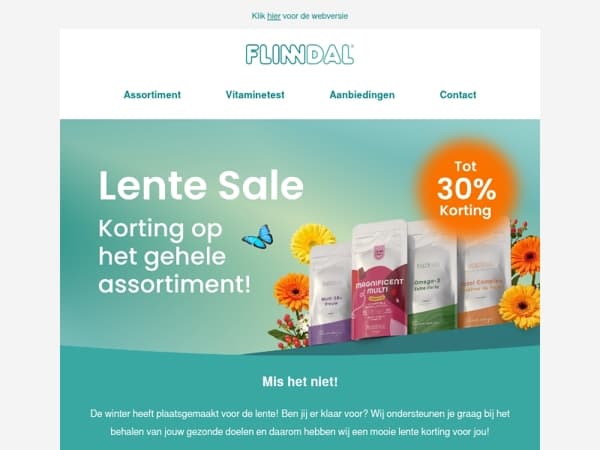 Lente sale 🌸 Tot 30% korting 