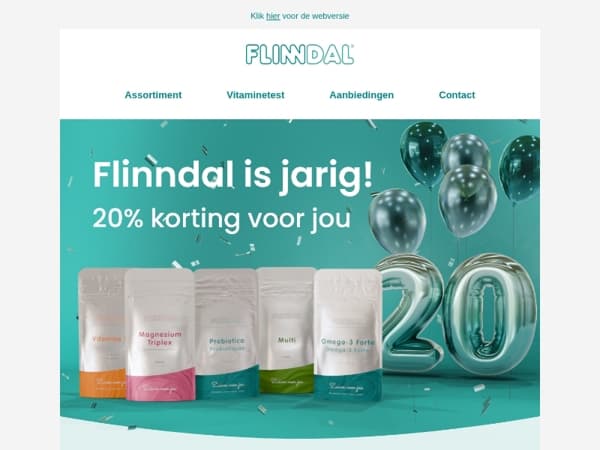 Alsjeblieft: 20% korting voor jou🎈