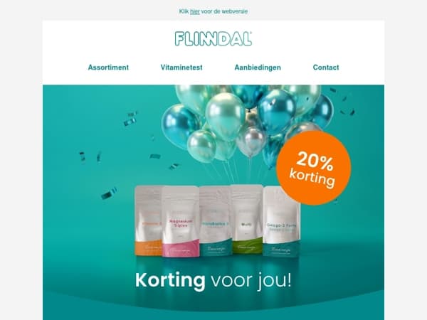 Claim jouw 20% korting 🎁