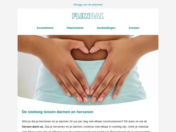 Wist je dat je hersenen en je darmen met elkaar communiceren? 