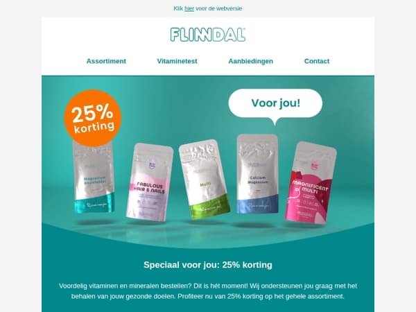 Claim jouw 25% korting🎁