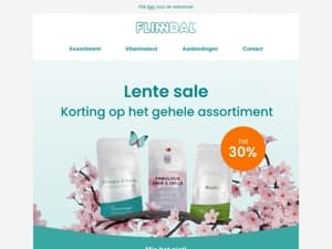 Lente sale 🌸 Tot 30% korting 