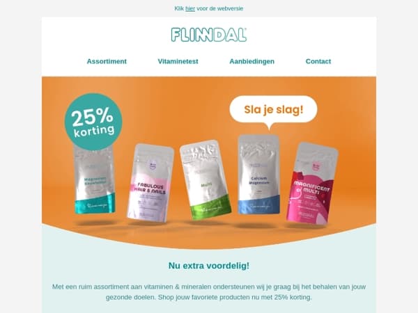 25% korting op het gehele assortiment 🎈