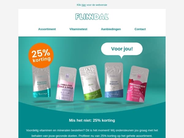 Claim jouw 25% korting🎁