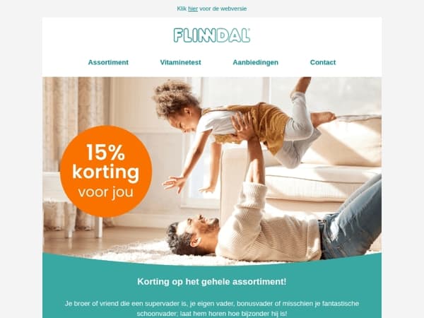 15% korting voor jou! 🎁
