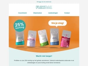 25% korting | Mis het niet!🎉