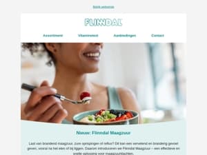 Nieuw bij Flinndal | Bij maagzuur, reflux en zure oprispingen