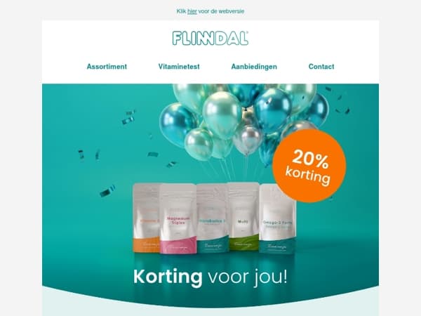 Alleen vandaag nog 🕑 20% korting 