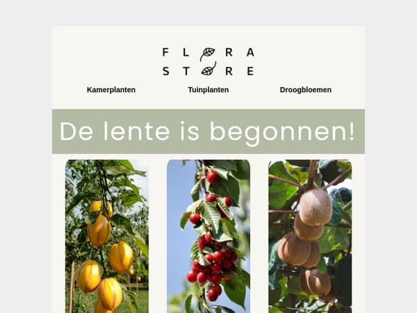Tijd om te planten! 🌸 10% korting op al onze fruitbomen