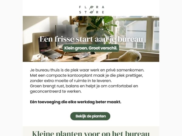 Een frisse start aan je bureau