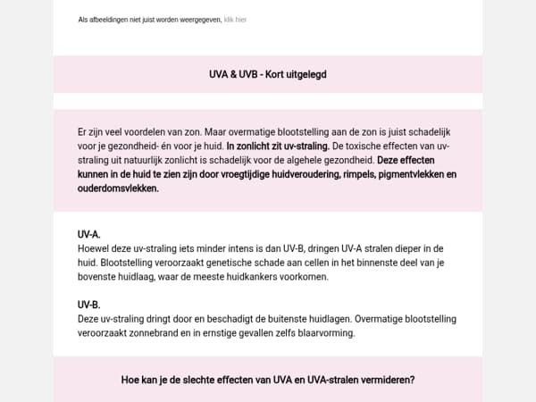 UVA & UVB ☀️