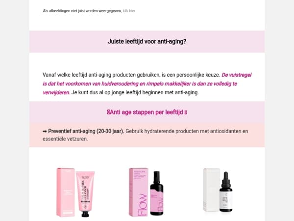 Juiste leeftijd