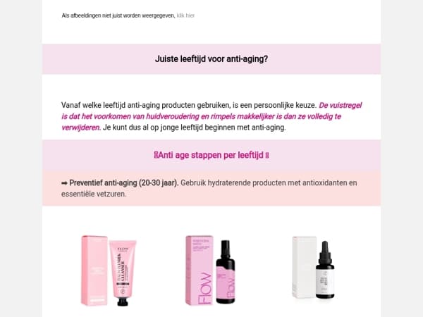 Juiste leeftijd