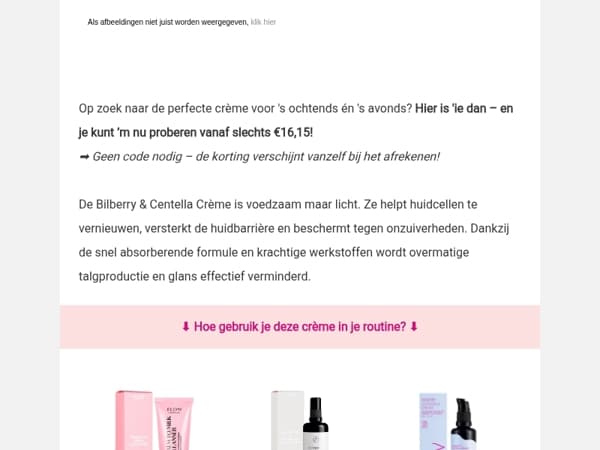 Vanaf €16,15 – Bilberry & Centella Crème