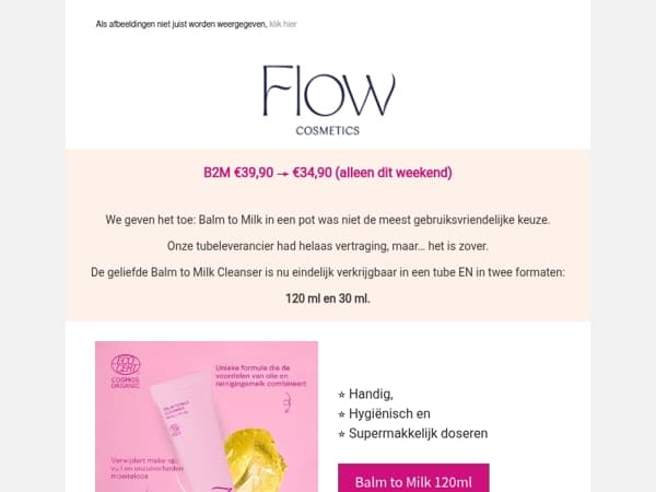 Balm to Milk: nieuwe tubeverpakking