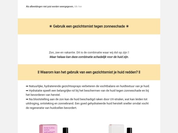 💧 Gebruik een gezichtsmist