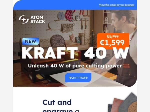 Cut and engrave a wide variety of materials!