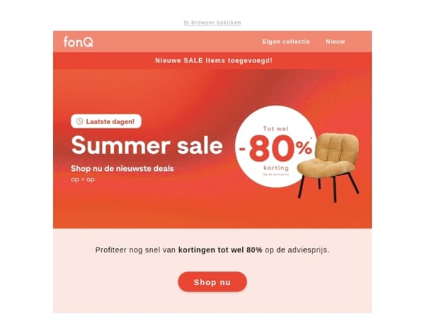 Nieuwe SALE items toegevoegd!