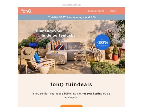 Tuindeals bij fonQ