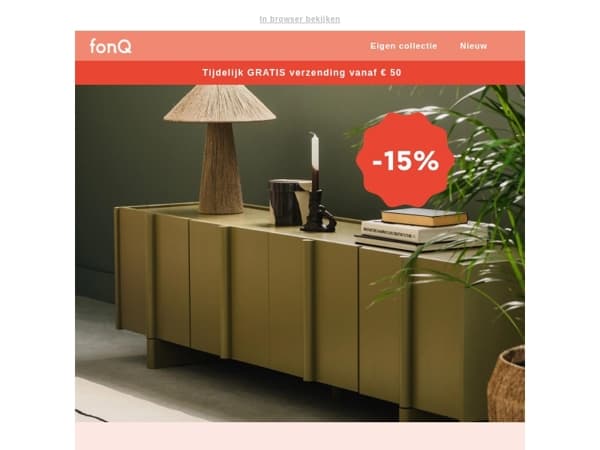 Tijdelijk 15% korting* op premium producten