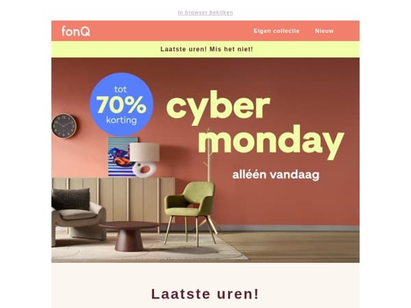 Alleen vanavond! Naast 70% korting óók -10% op ALLES*
