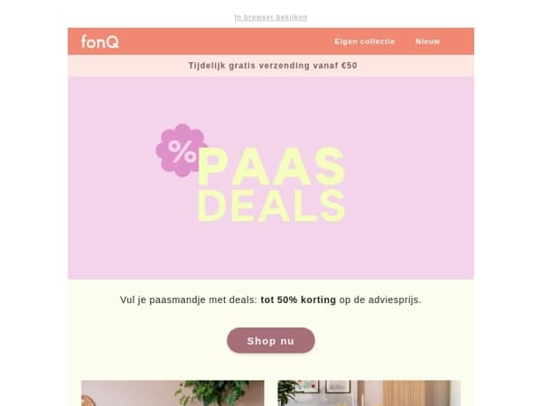 Shop de beste paasdeals bij fonQ!