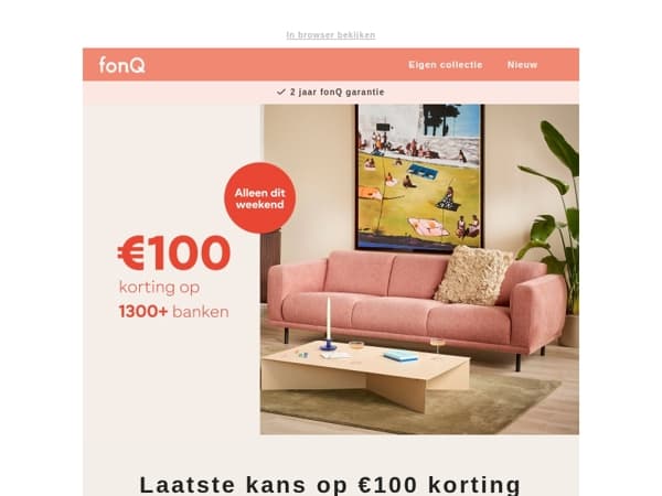 Laatste kans: profiteer van 100 euro korting op banken