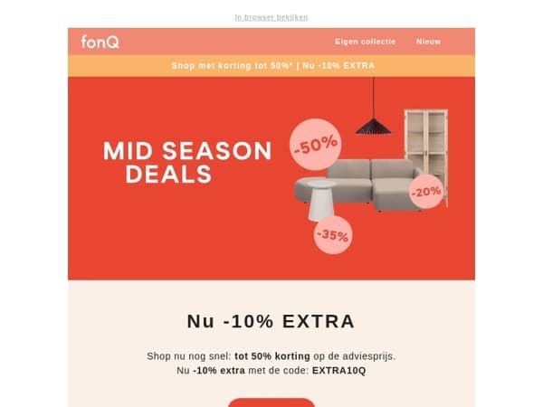 Dit weekend -10% EXTRA op alles* bij fonQ