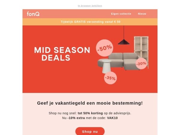 Nu -10% extra op alles* met de code: VAK10