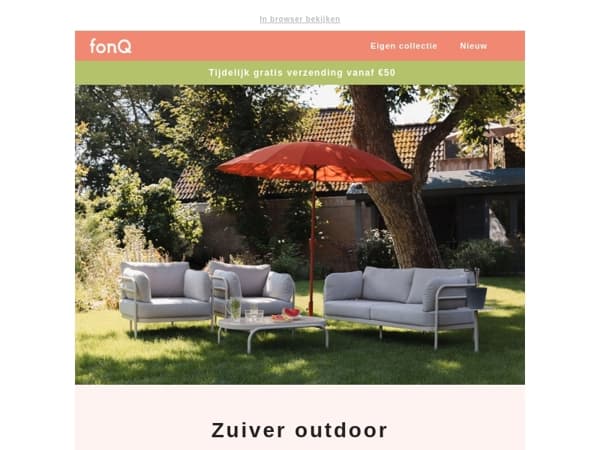 Ontdek de Zuiver outdoor collectie