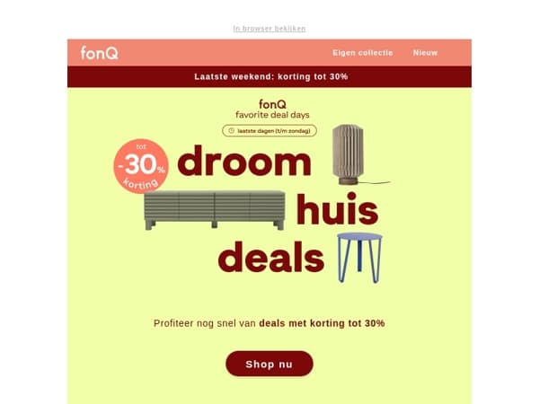 Laatste weekend favorite deal days