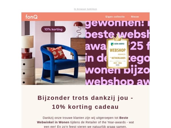 Bijzonder trots dankzij jou - 10% korting cadeau