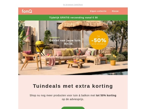 Geniet extra van jouw tuin met fijne tuinmeubelen!