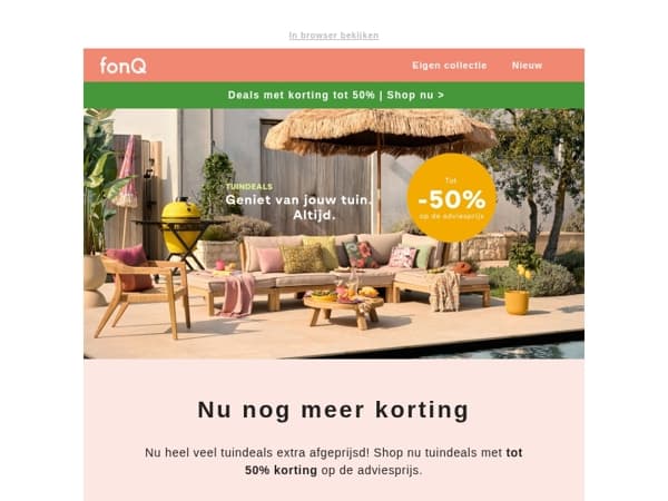 Nu heel veel tuindeals met nog meer korting