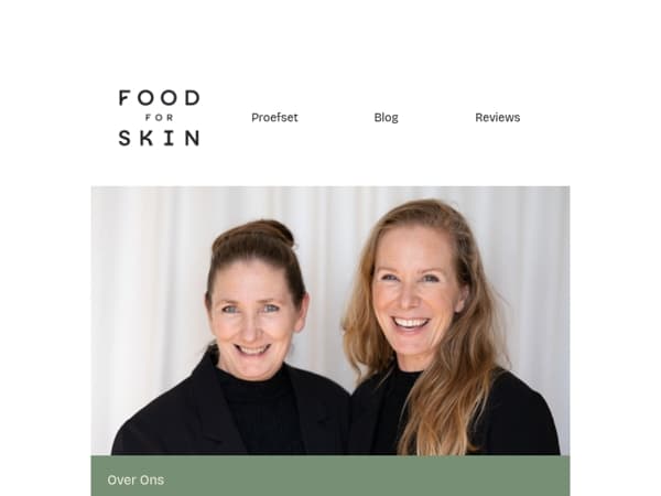 Benieuwd naar de Food for Skin huidfilosofie?