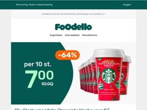 ☕ 10 Starbucks - €7 🎅🎄