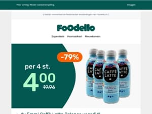 ☕ 4x Emmi Caffè Latte = €4!