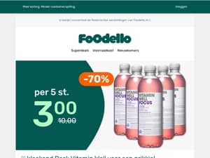 🥤5x Vitamin Well voor €3