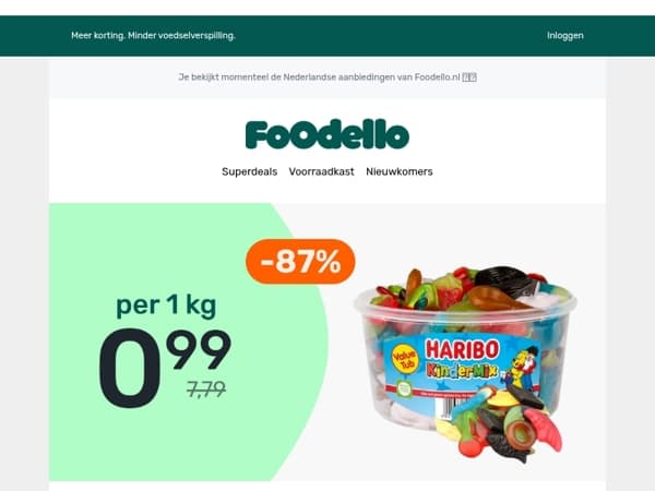 1 kg Haribo Kindermix €0,99 🐻