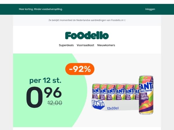 12 blikjes Fanta voor minder dan €1!