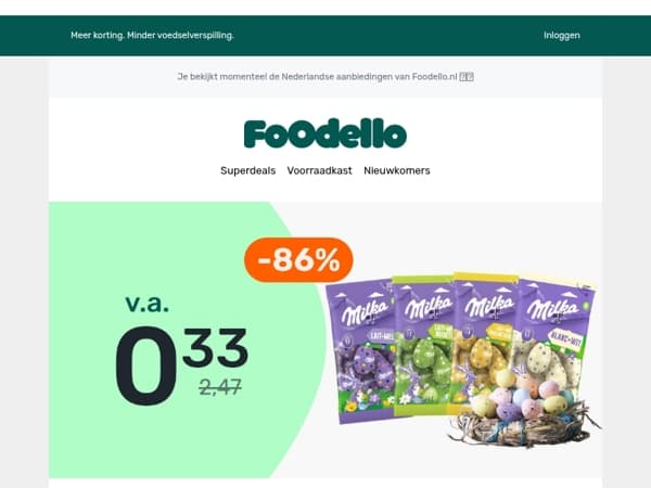 3 zakken Milka Paaseitjes voor €0,99! 🍫