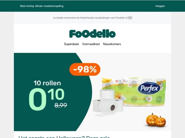 10 rollen toiletpapier voor maar €0,10
