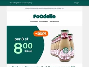 ☕ 8-pack Starbucks = €8