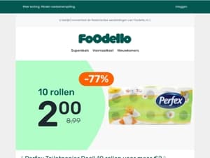 🧻10 rollen WC papier = €2
